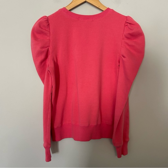 Rebecca Minkoff Pink Puff Sleeve Sweatshirt - Picture 4 of 5